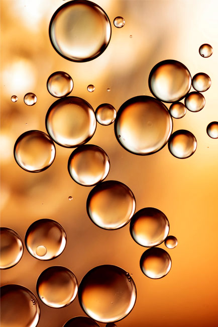 Vinilos burbujas doradas lavavajillas